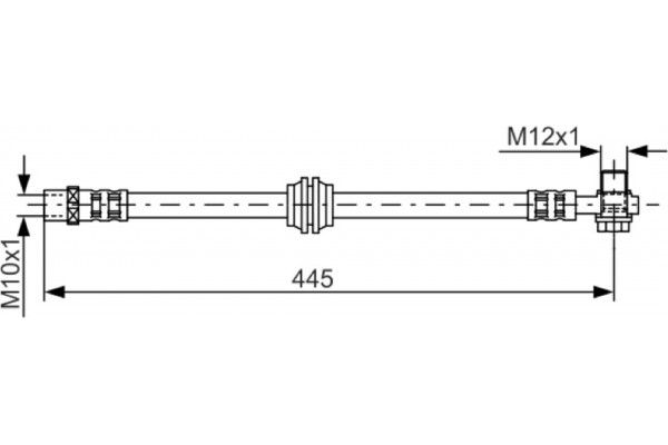 Bosch Ελαστικός Σωλήνας Φρένων - 1 987 476 990