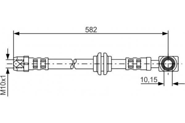 Bosch Ελαστικός Σωλήνας Φρένων - 1 987 476 991