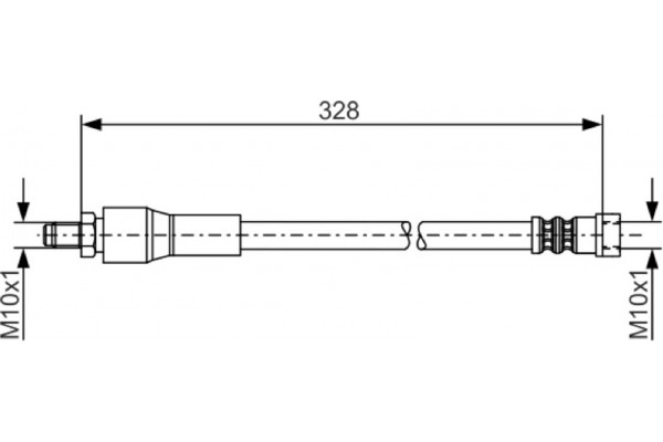 Bosch Ελαστικός Σωλήνας Φρένων - 1 987 481 001