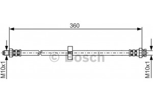 Bosch Ελαστικός Σωλήνας Φρένων - 1 987 481 002