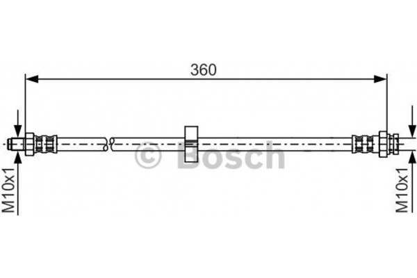 Bosch Ελαστικός Σωλήνας Φρένων - 1 987 481 002
