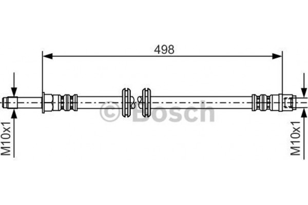 Bosch Ελαστικός Σωλήνας Φρένων - 1 987 481 006