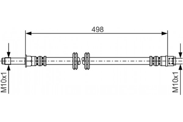 Bosch Ελαστικός Σωλήνας Φρένων - 1 987 481 006