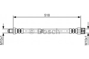 Bosch Ελαστικός Σωλήνας Φρένων - 1 987 481 007