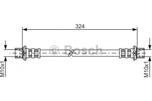 Bosch Ελαστικός Σωλήνας Φρένων - 1 987 481 016