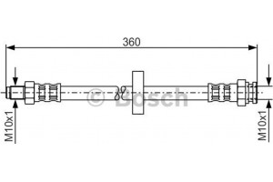 Bosch Ελαστικός Σωλήνας Φρένων - 1 987 481 017