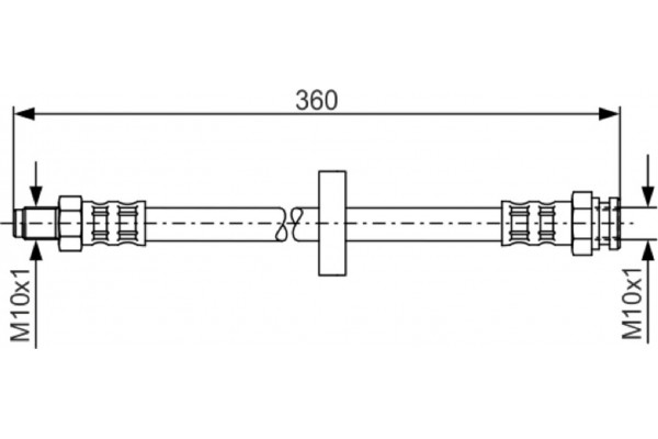 Bosch Ελαστικός Σωλήνας Φρένων - 1 987 481 017