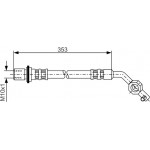 Bosch Ελαστικός Σωλήνας Φρένων - 1 987 481 036