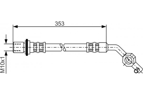 Bosch Ελαστικός Σωλήνας Φρένων - 1 987 481 036
