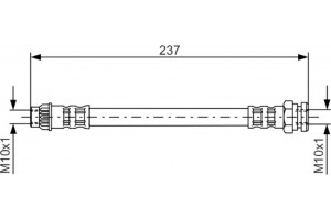 Bosch Ελαστικός Σωλήνας Φρένων - 1 987 481 052