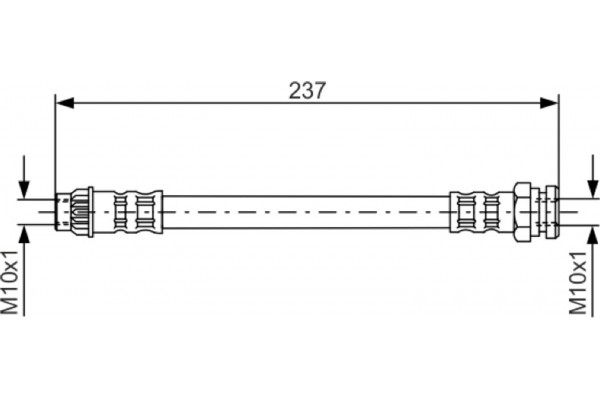 Bosch Ελαστικός Σωλήνας Φρένων - 1 987 481 052