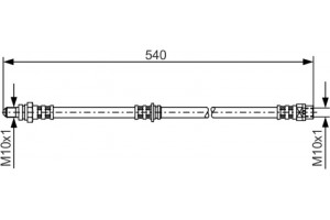 Bosch Ελαστικός Σωλήνας Φρένων - 1 987 481 053