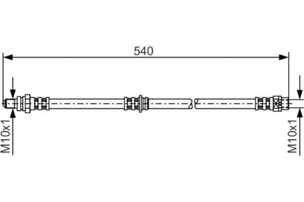 Bosch Ελαστικός Σωλήνας Φρένων - 1 987 481 053