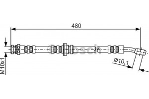 Bosch Ελαστικός Σωλήνας Φρένων - 1 987 481 065