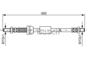 Bosch Ελαστικός Σωλήνας Φρένων - 1 987 481 069