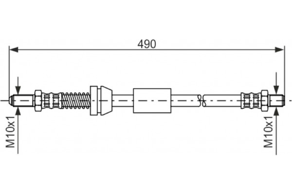 Bosch Ελαστικός Σωλήνας Φρένων - 1 987 481 069
