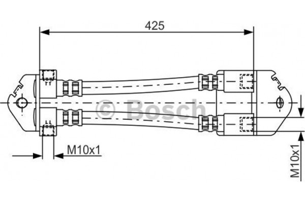 Bosch Ελαστικός Σωλήνας Φρένων - 1 987 481 073