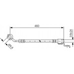 Bosch Ελαστικός Σωλήνας Φρένων - 1 987 481 083