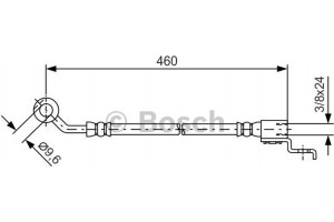 Bosch Ελαστικός Σωλήνας Φρένων - 1 987 481 083
