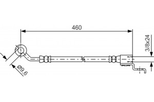 Bosch Ελαστικός Σωλήνας Φρένων - 1 987 481 083