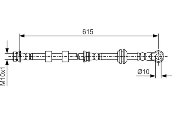 Bosch Ελαστικός Σωλήνας Φρένων - 1 987 481 088