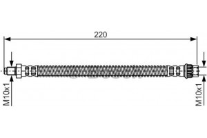Bosch Ελαστικός Σωλήνας Φρένων - 1 987 481 090