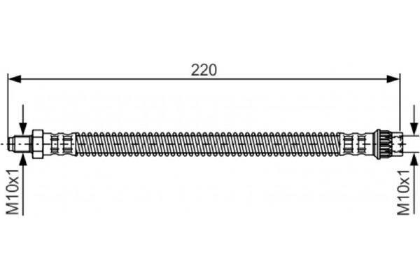 Bosch Ελαστικός Σωλήνας Φρένων - 1 987 481 090