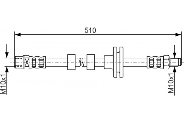Bosch Ελαστικός Σωλήνας Φρένων - 1 987 481 157