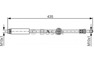 Bosch Ελαστικός Σωλήνας Φρένων - 1 987 481 159