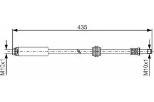 Bosch Ελαστικός Σωλήνας Φρένων - 1 987 481 159