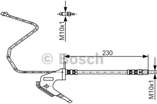 Bosch Ελαστικός Σωλήνας Φρένων - 1 987 481 161
