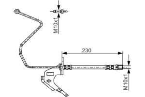 Bosch Ελαστικός Σωλήνας Φρένων - 1 987 481 162