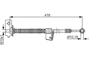 Bosch Ελαστικός Σωλήνας Φρένων - 1 987 481 169