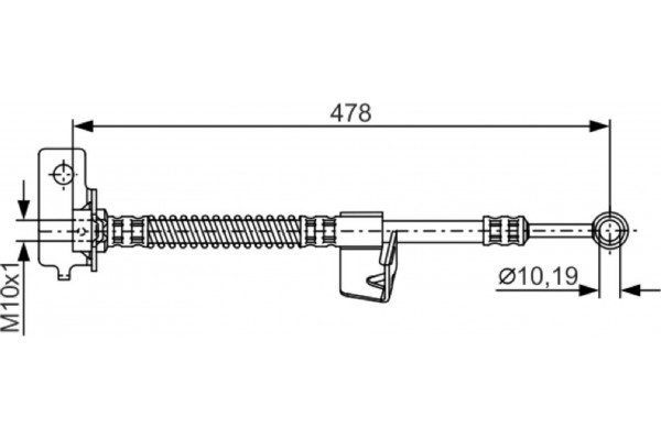Bosch Ελαστικός Σωλήνας Φρένων - 1 987 481 169