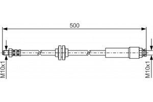 Bosch Ελαστικός Σωλήνας Φρένων - 1 987 481 172