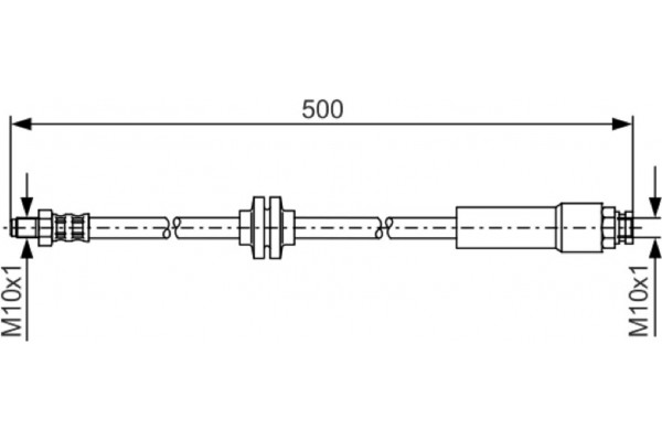 Bosch Ελαστικός Σωλήνας Φρένων - 1 987 481 172