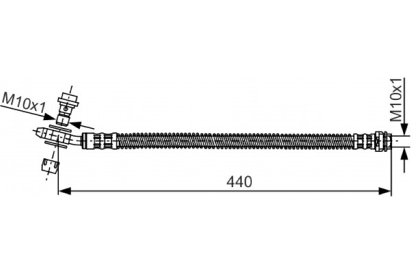 Bosch Ελαστικός Σωλήνας Φρένων - 1 987 481 175 Bosch Ελαστικός Σωλήνας Φρένων - 1 987 481 175