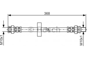 Bosch Ελαστικός Σωλήνας Φρένων - 1 987 481 180