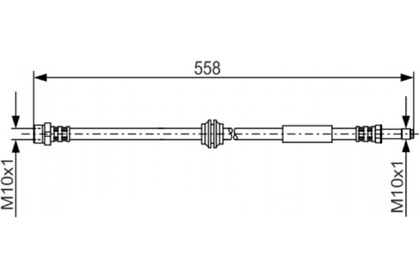 Bosch Ελαστικός Σωλήνας Φρένων - 1 987 481 182