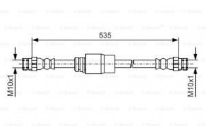 Bosch Ελαστικός Σωλήνας Φρένων - 1 987 481 184