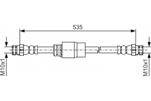 Bosch Ελαστικός Σωλήνας Φρένων - 1 987 481 184