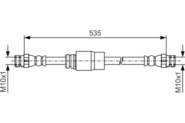 Bosch Ελαστικός Σωλήνας Φρένων - 1 987 481 184