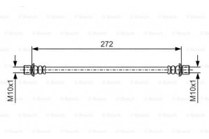 Bosch Ελαστικός Σωλήνας Φρένων - 1 987 481 192