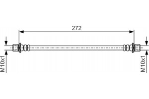 Bosch Ελαστικός Σωλήνας Φρένων - 1 987 481 192