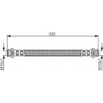 Bosch Ελαστικός Σωλήνας Φρένων - 1 987 481 254