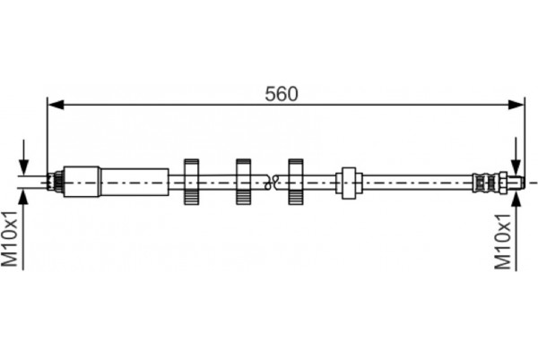 Bosch Ελαστικός Σωλήνας Φρένων - 1 987 481 290