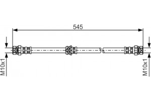 Bosch Ελαστικός Σωλήνας Φρένων - 1 987 481 302