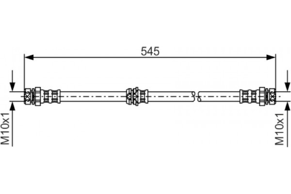 Bosch Ελαστικός Σωλήνας Φρένων - 1 987 481 302