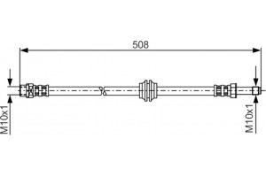 Bosch Ελαστικός Σωλήνας Φρένων - 1 987 481 331