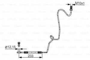Bosch Ελαστικός Σωλήνας Φρένων - 1 987 481 339